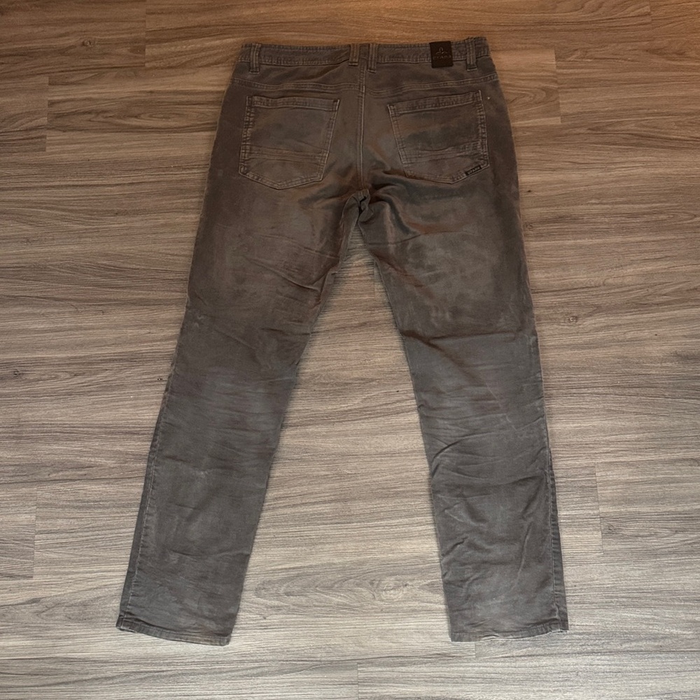 Prana Slim Fit Gray Lightweight Corduroy Pants 32x32 - Picture 6 of 8